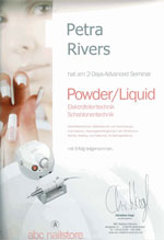 Ausbildung Powder/Liquid 2 Tage Fortgeschrittnen Seminar